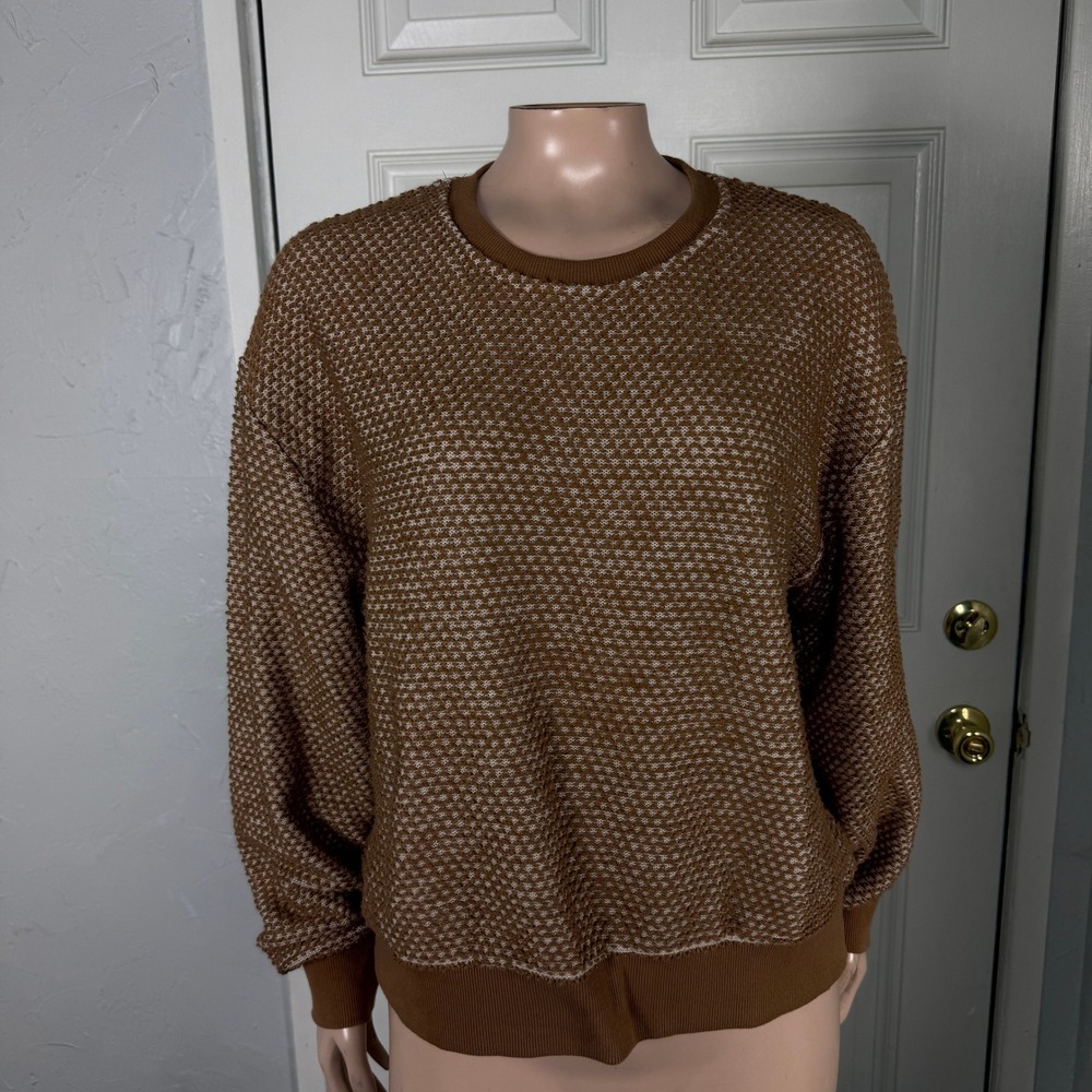 Marine Layer Womens Sweater Large Cozy Cotton Blend Long sleeve Crew neck YY11